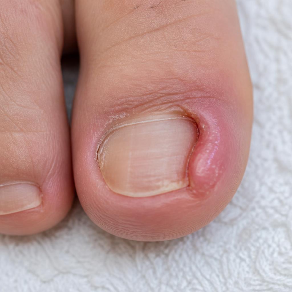 Ingroeiende nagel — voor de behandeling